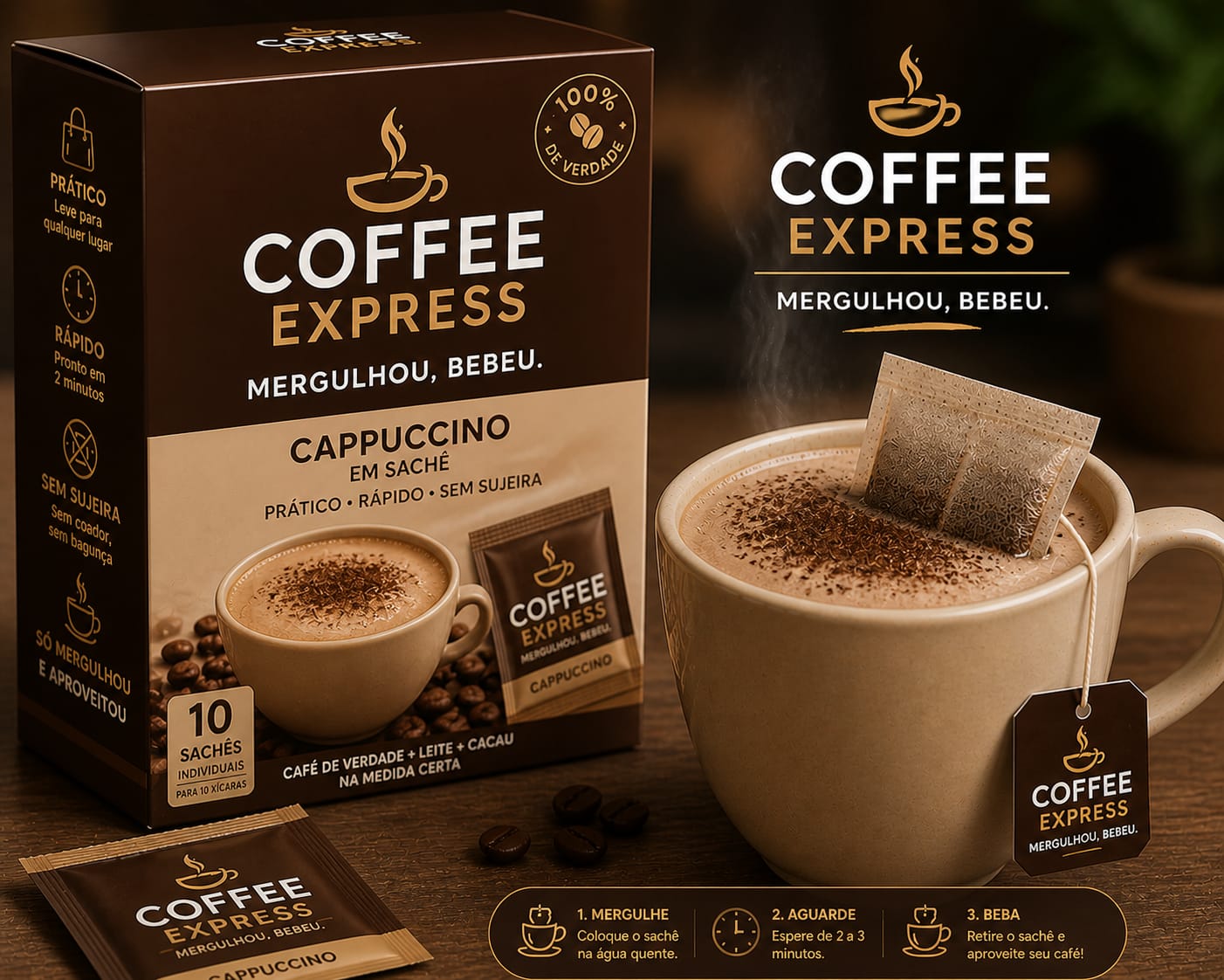 Cappuccino em Sachê