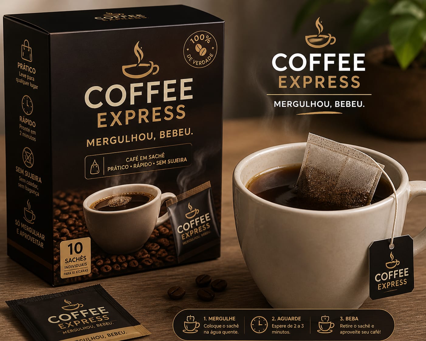 Café Preto em Sachê